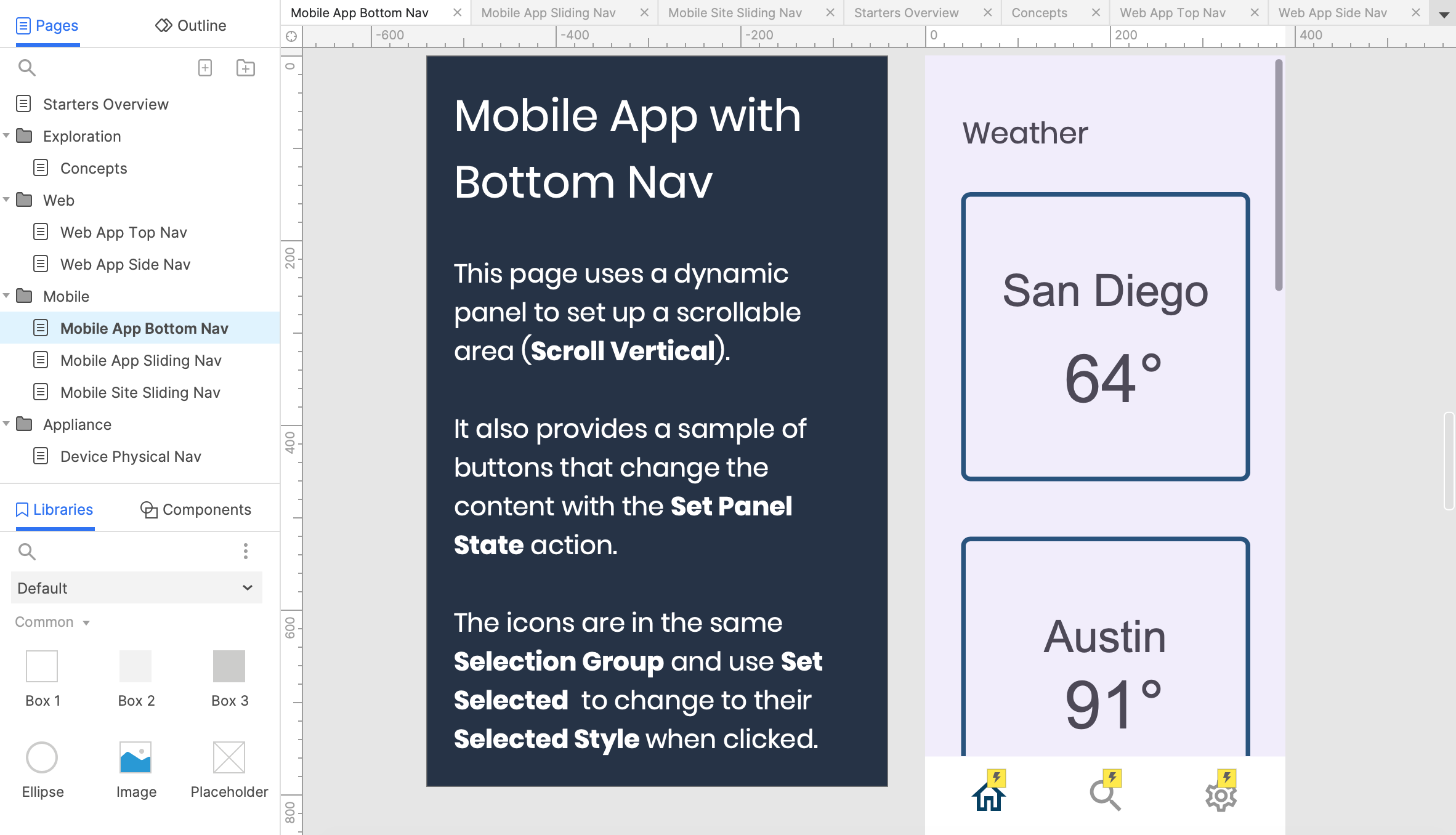 Get a Head Start with the Prototype Starter Template - Axure